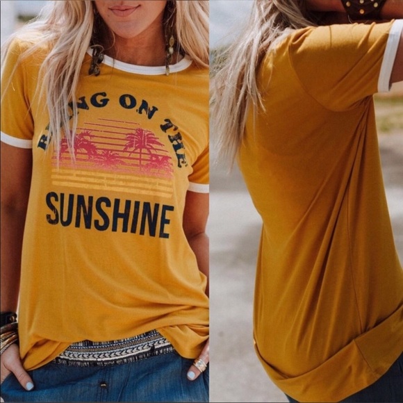 Bring on the sunshine retro T-shirt vintage 70’s - Picture 2 of 3
